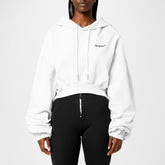 Helvetica Cropped Hoodie