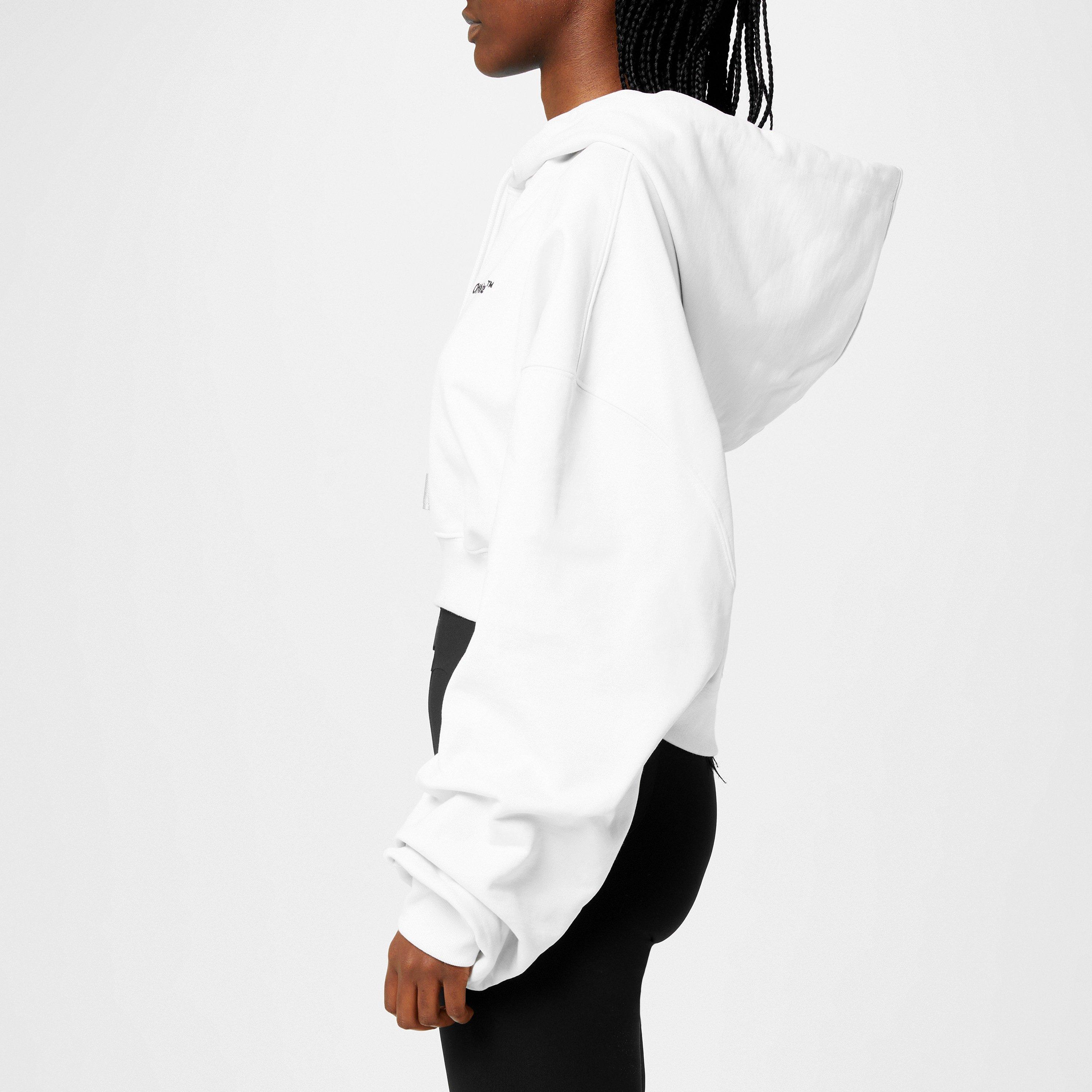 Helvetica Cropped Hoodie