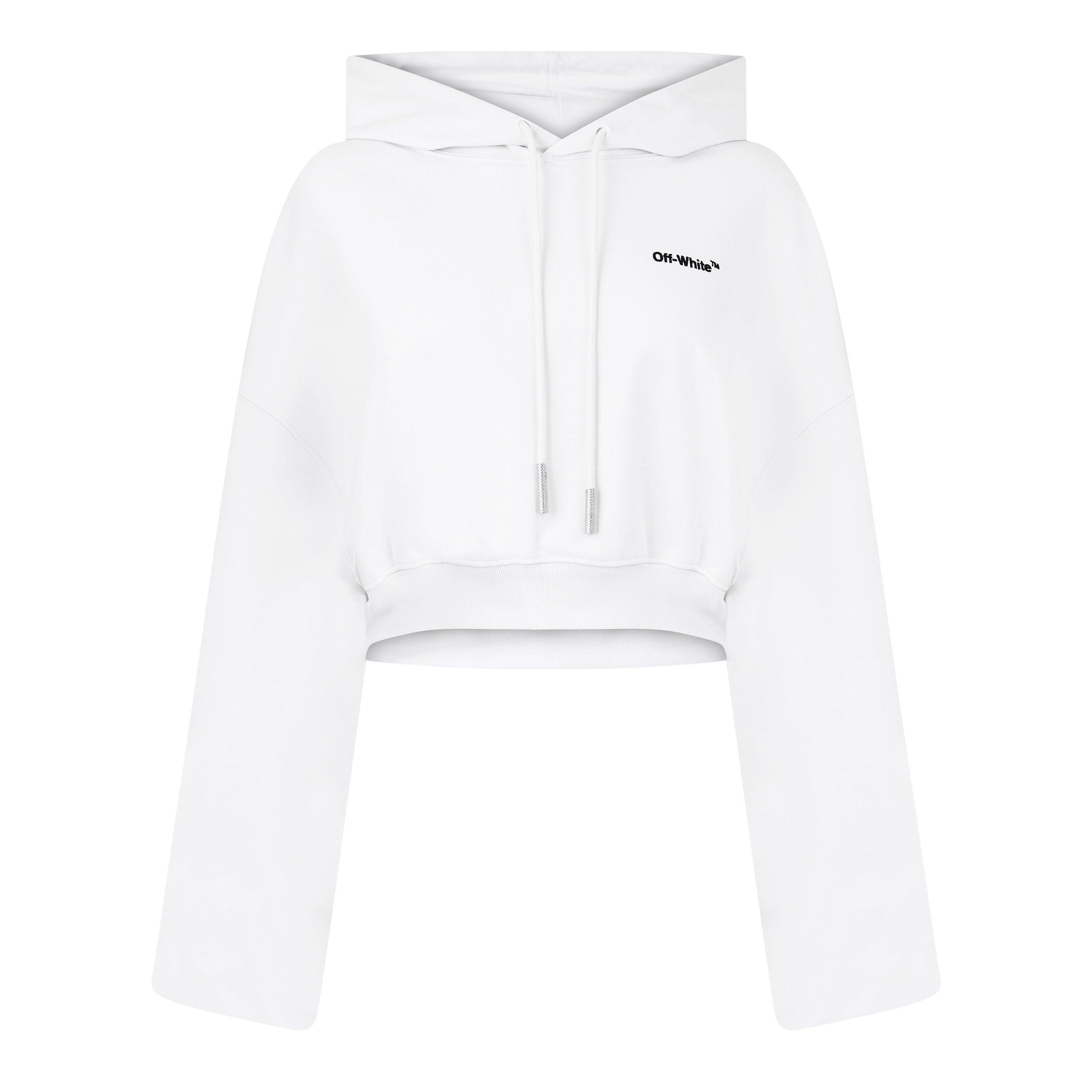 Helvetica Cropped Hoodie