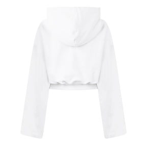 Helvetica Cropped Hoodie