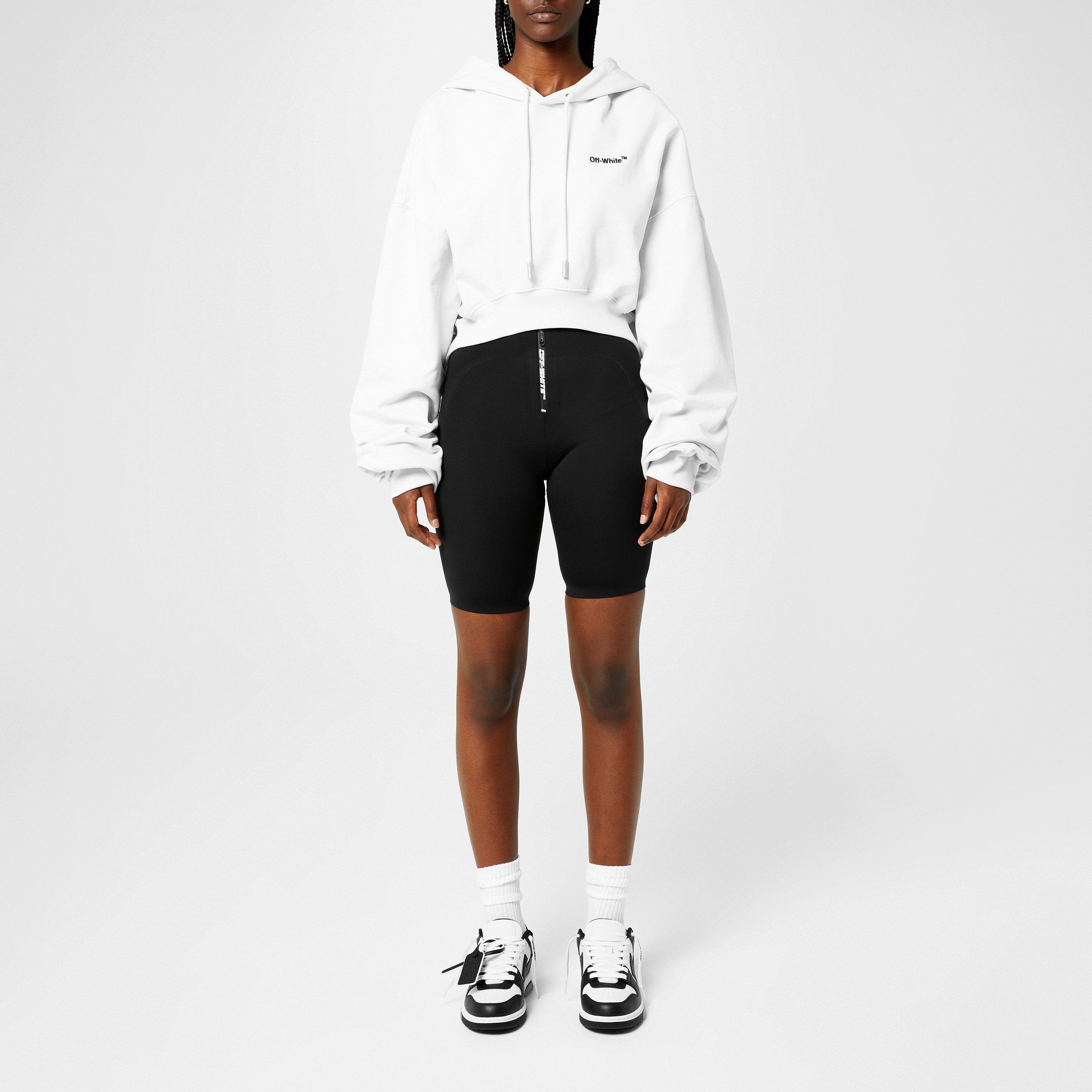Helvetica Cropped Hoodie