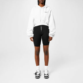 Helvetica Cropped Hoodie