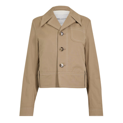 Buttoned Hybrid Jacket