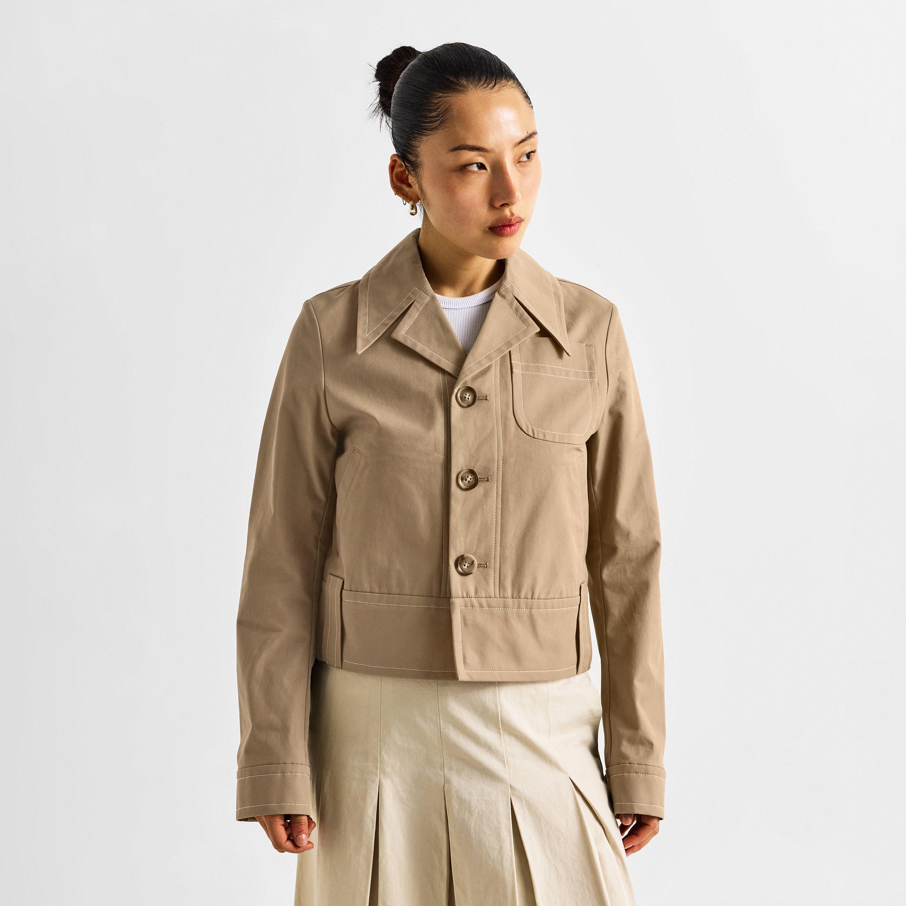 Buttoned Hybrid Jacket