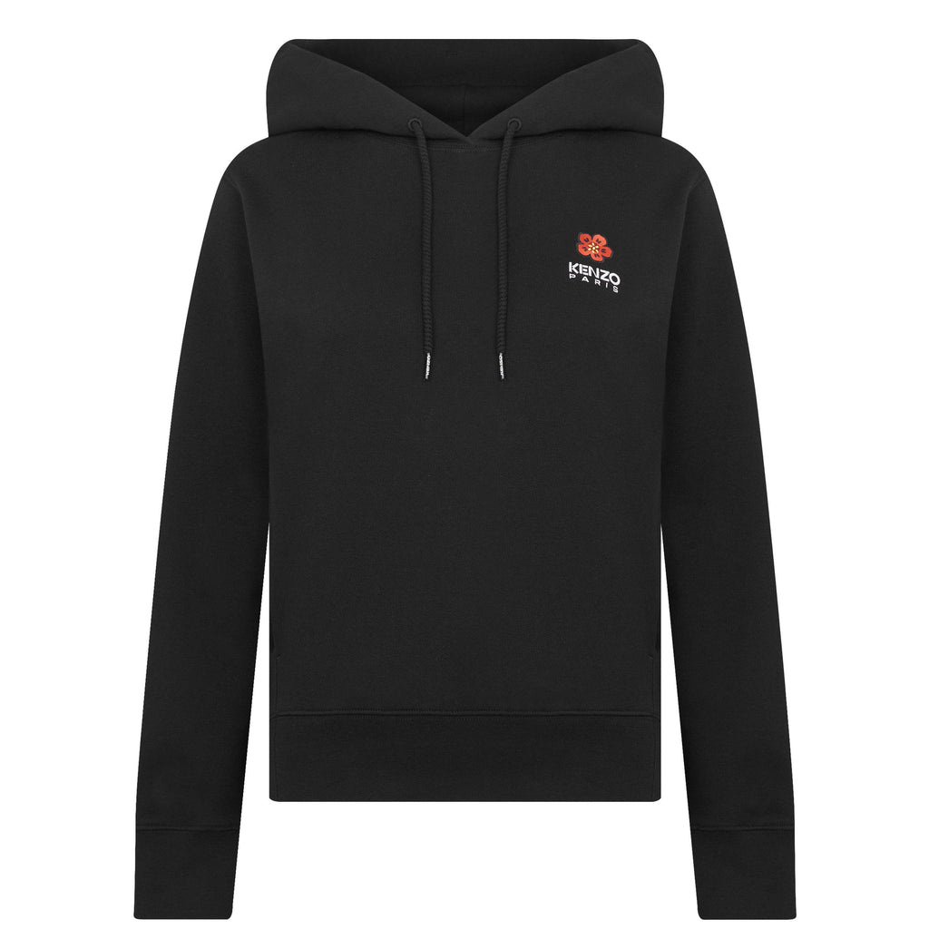 Floral-Applique Hoodie