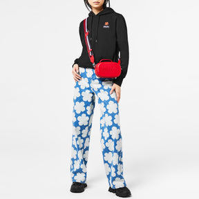 Floral-Applique Hoodie