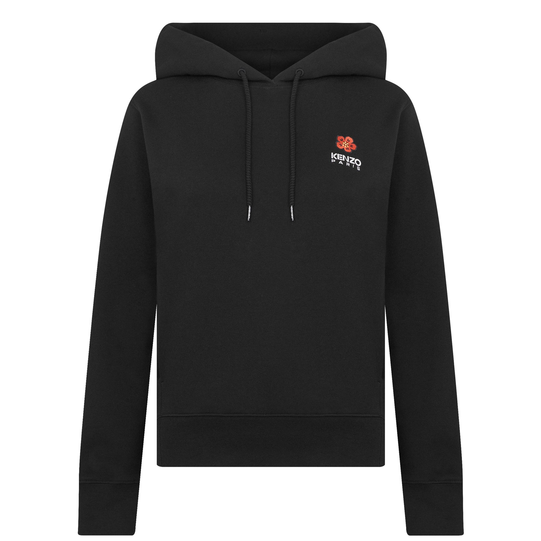 Floral-Applique Hoodie