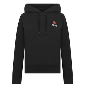 Floral-Applique Hoodie