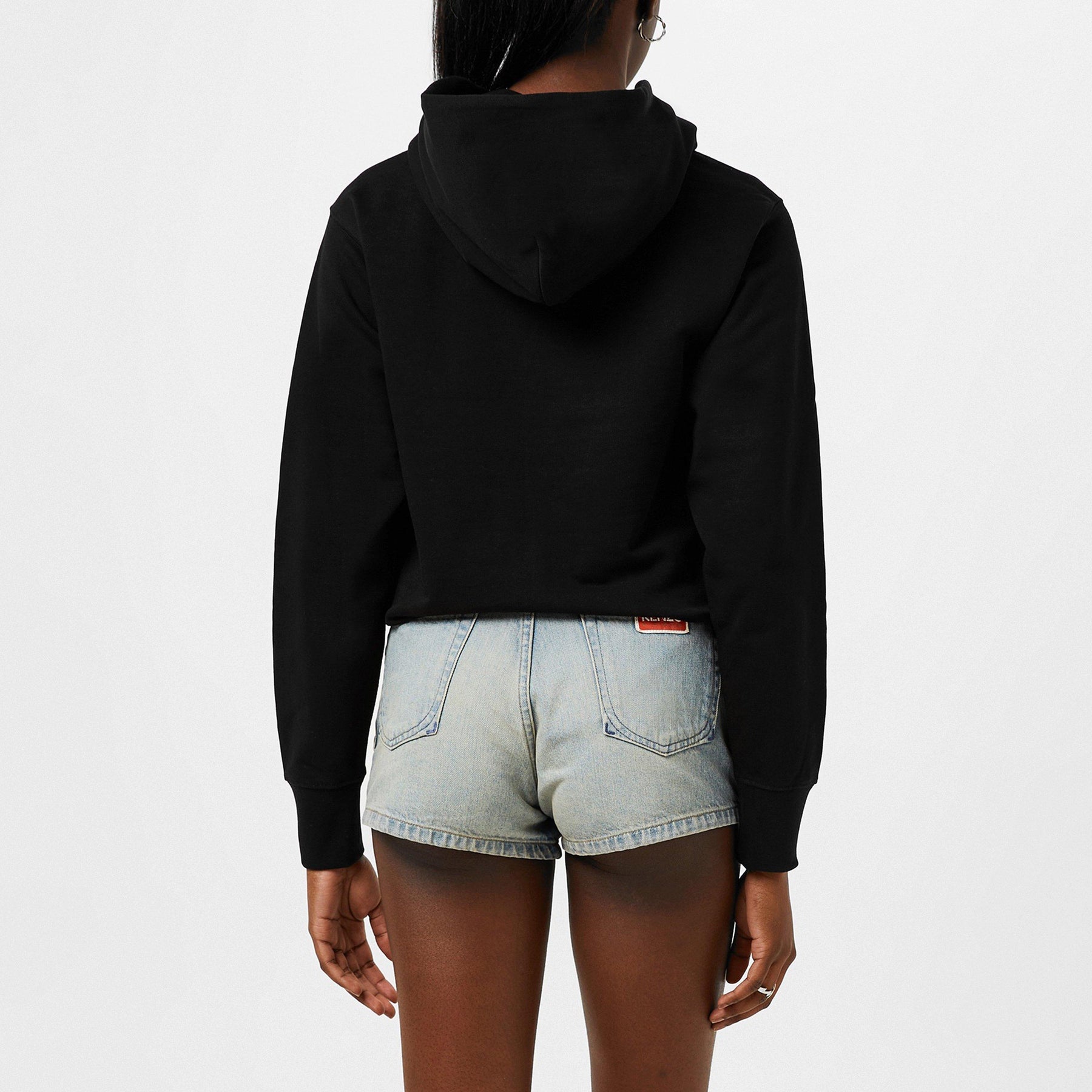 Floral-Applique Hoodie