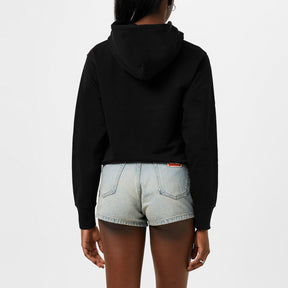 Floral-Applique Hoodie