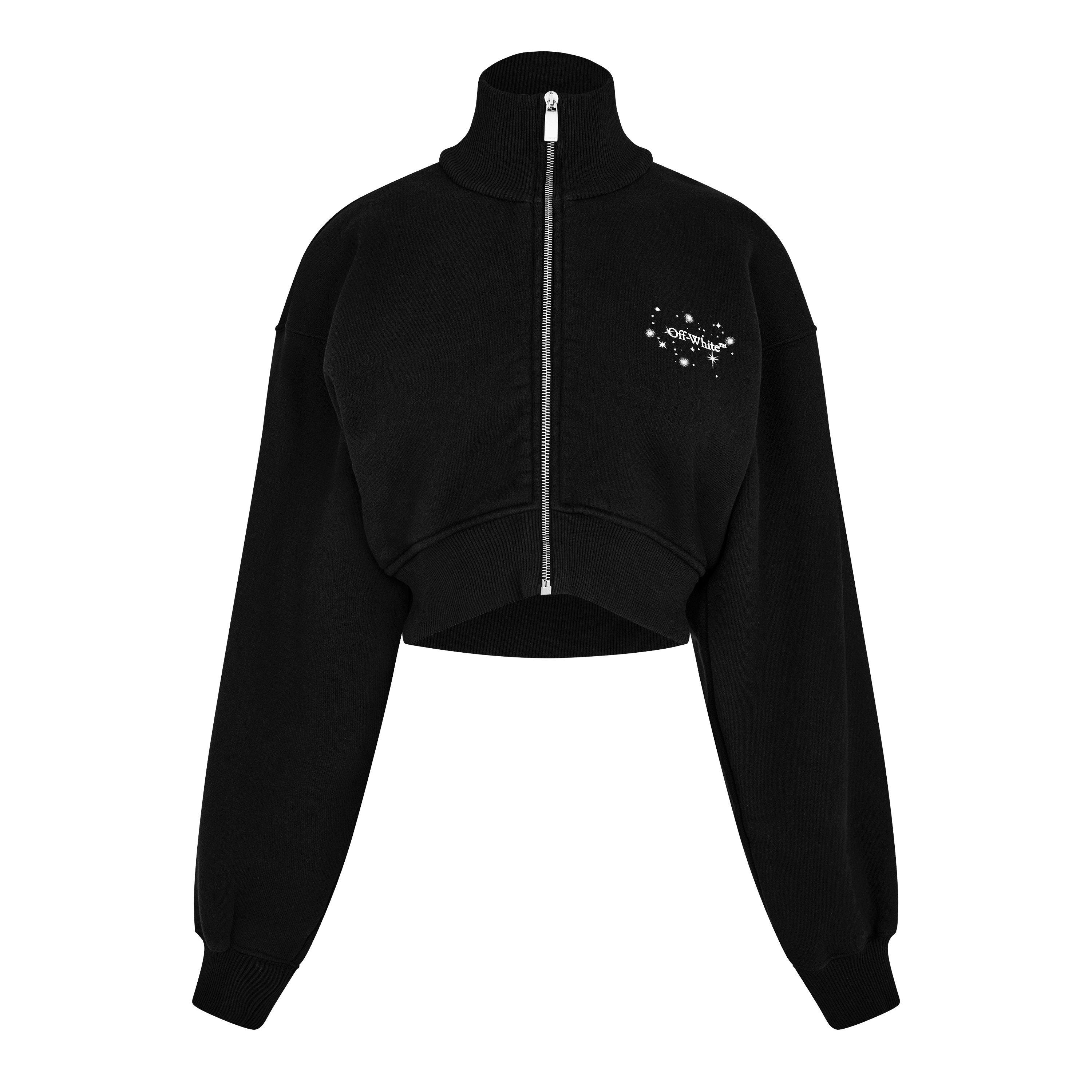 Bling Stars Arrow Cropped Hoodie