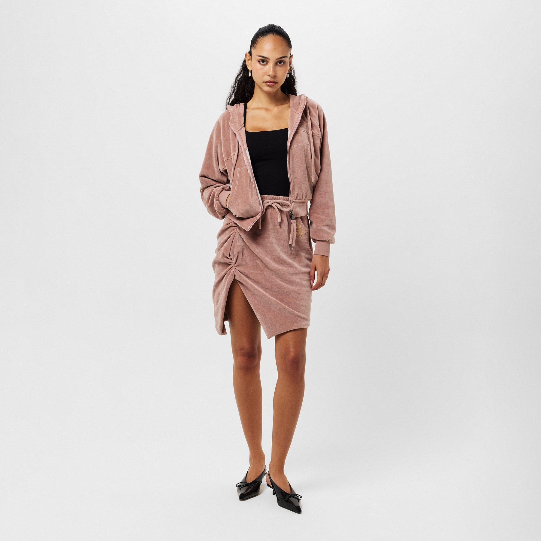 Viv Velour Zip OTH Ld53