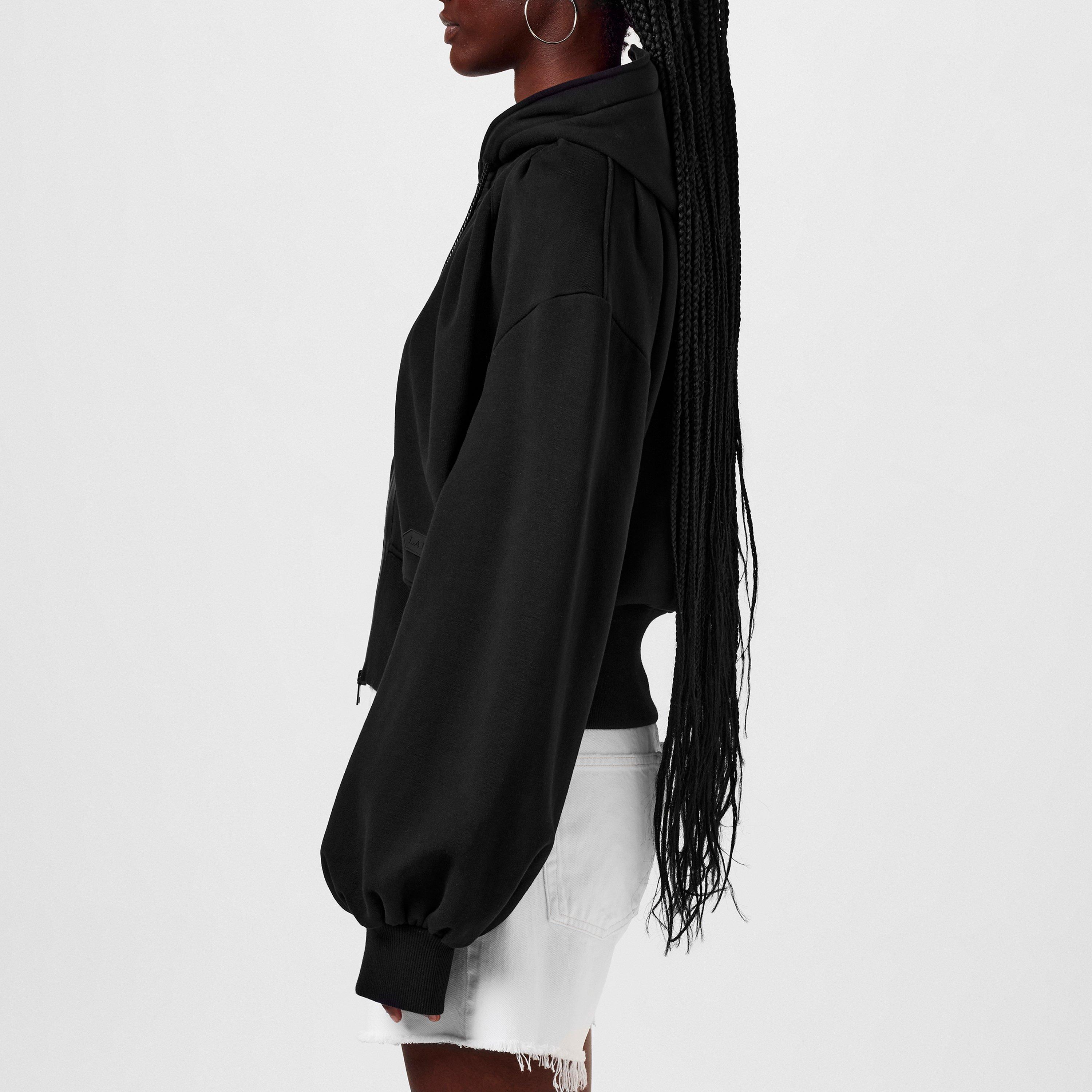 Cropped Zip Hoodie
