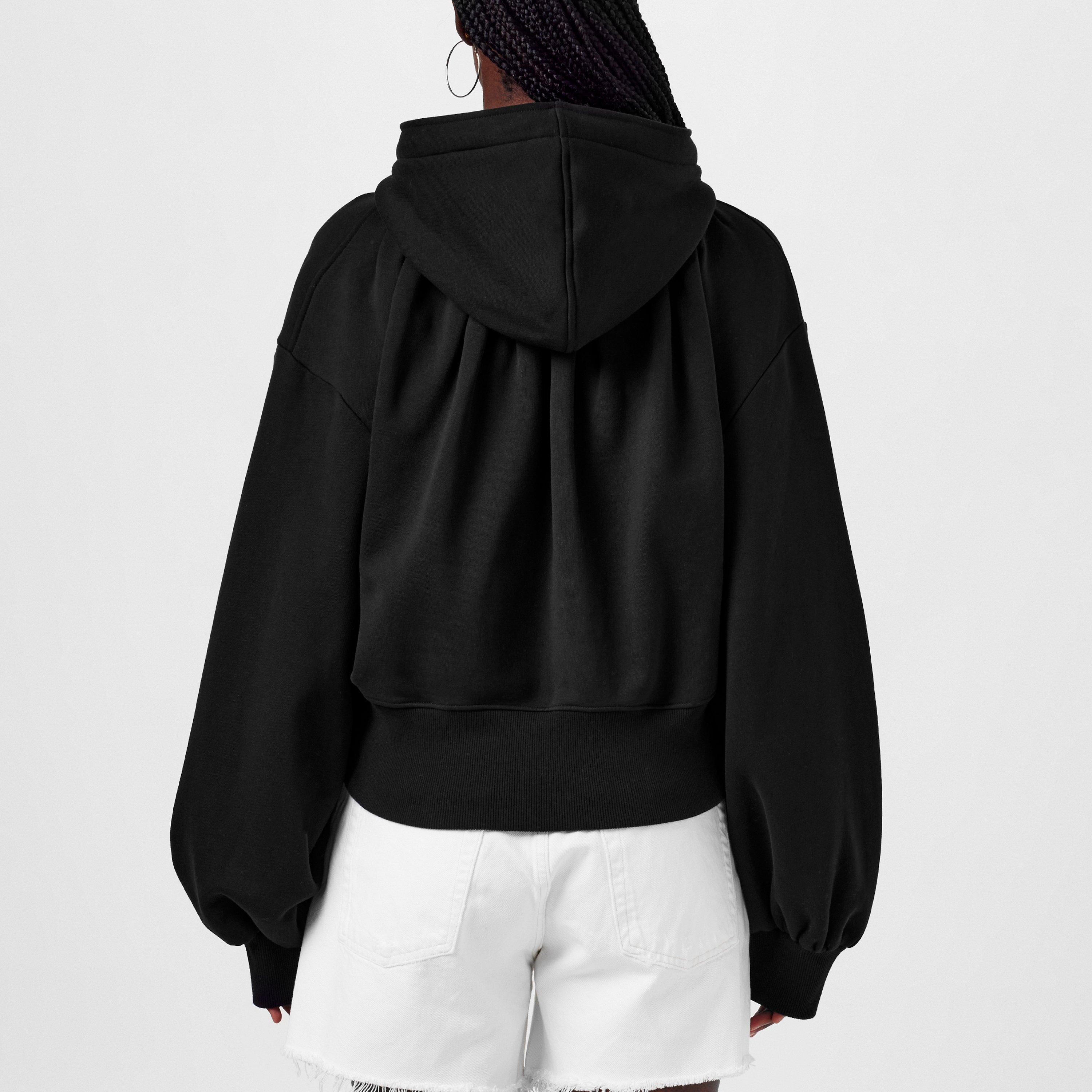Cropped Zip Hoodie