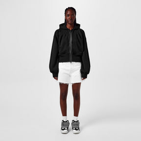 Cropped Zip Hoodie