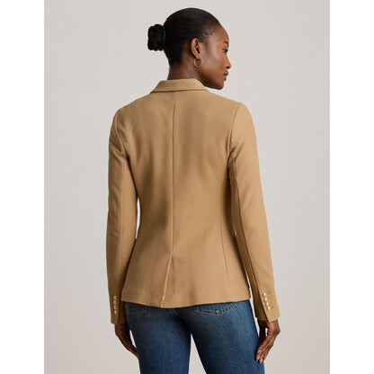 Anfisa Cotton Long Sleeve Monogram Blazer