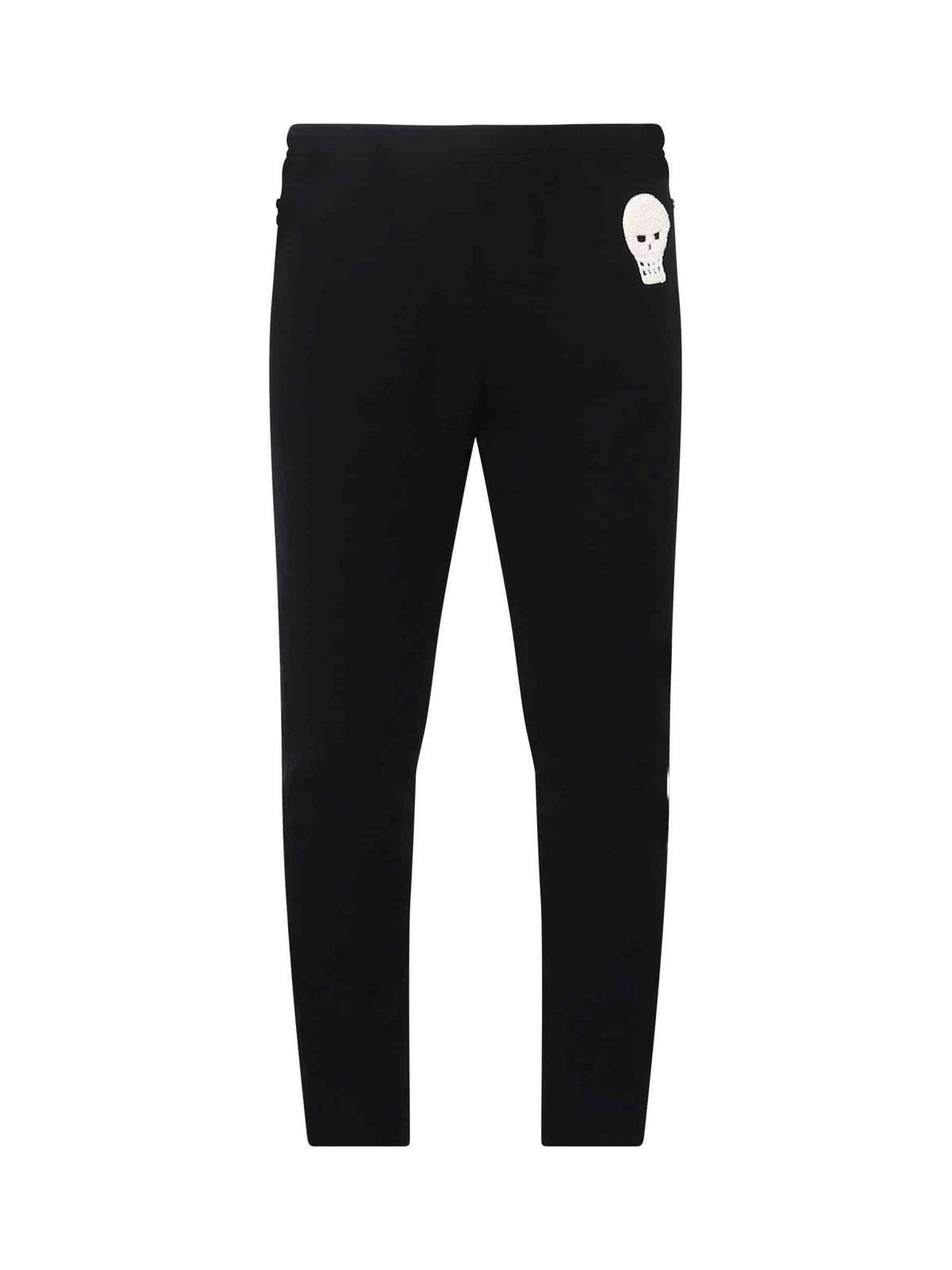 Skull Slim Jogger Pants in Black