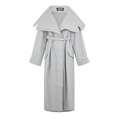 Le Caruso Long Sleeve Long Oversized Fit Trench Coat