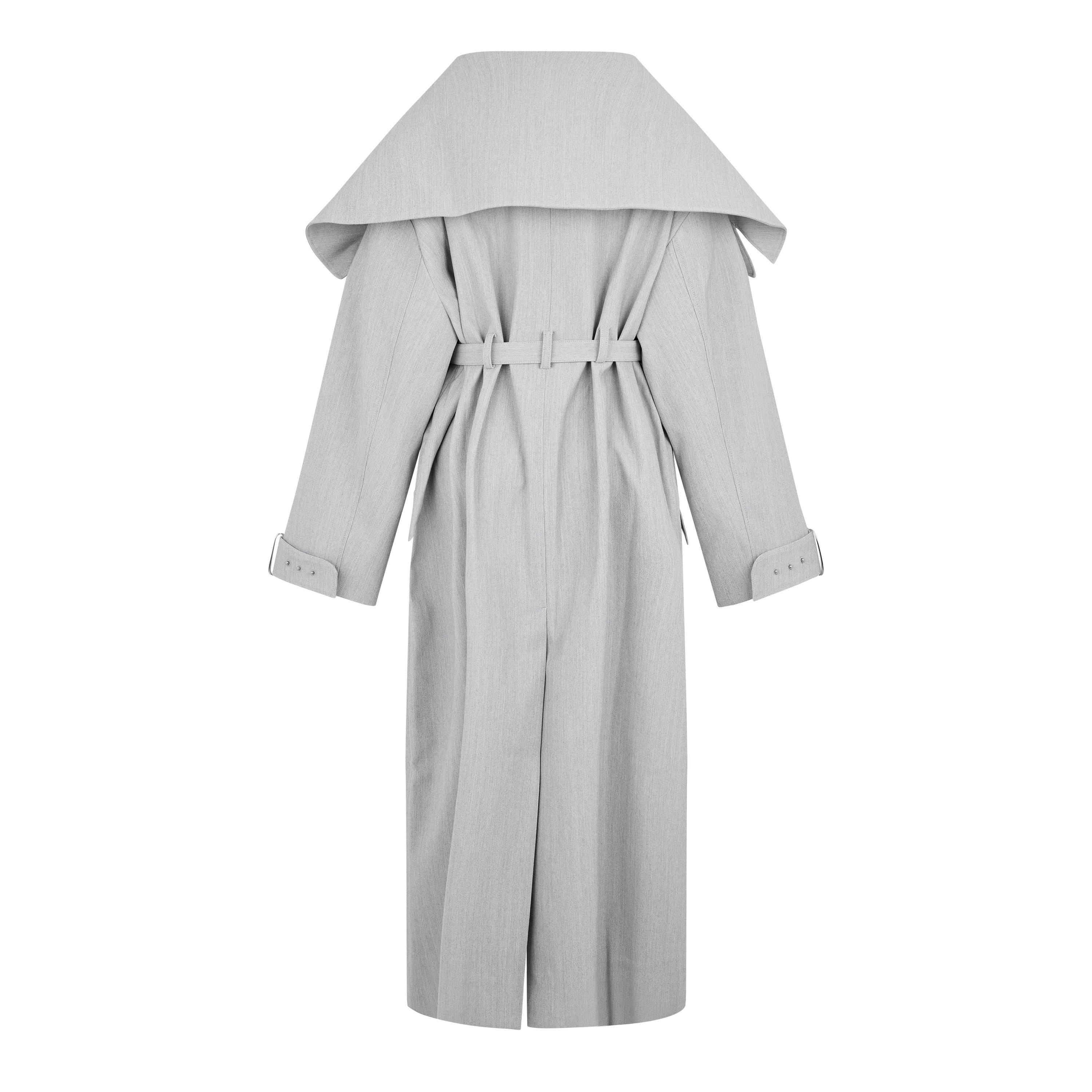 Le Caruso Long Sleeve Long Oversized Fit Trench Coat
