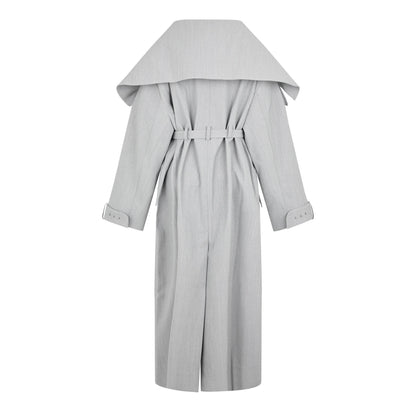 Le Caruso Long Sleeve Long Oversized Fit Trench Coat