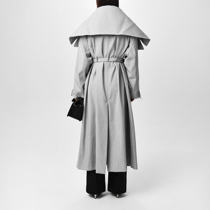 Le Caruso Long Sleeve Long Oversized Fit Trench Coat