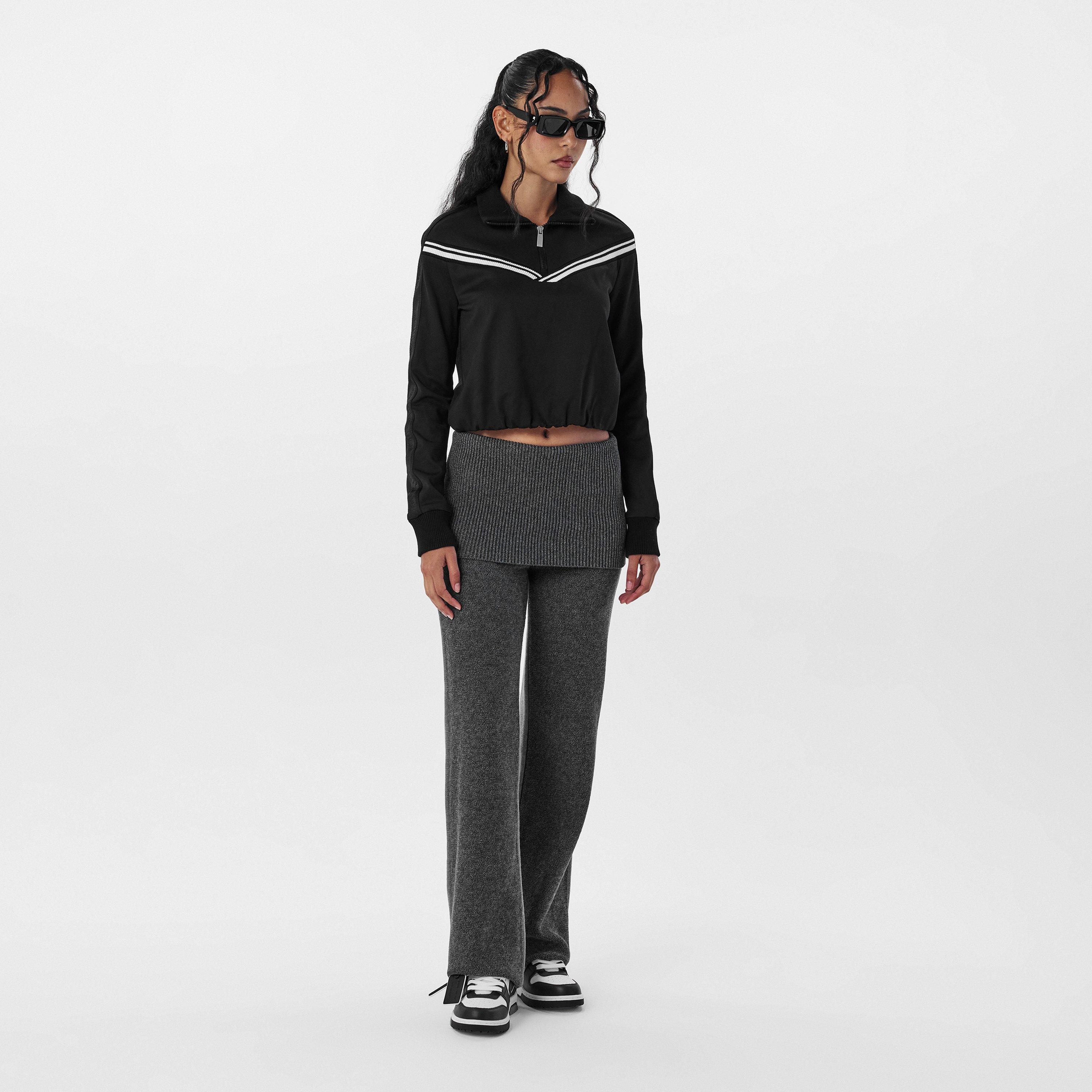 Soft Fabric Relaxed Fit Tracksuit Top