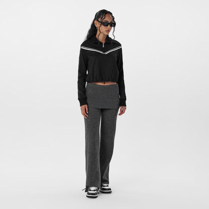 Soft Fabric Relaxed Fit Tracksuit Top