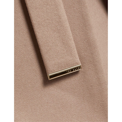 Rose Belted Midi Wool Long Sleeve Coat