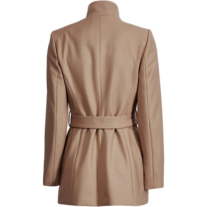 Wool Short Belted Overcoat