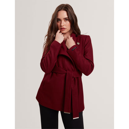 Wool Short Belted Overcoat