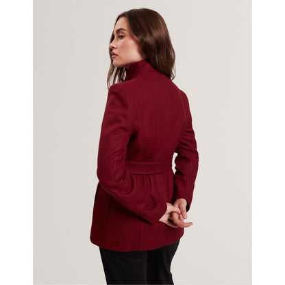 Wool Short Belted Overcoat
