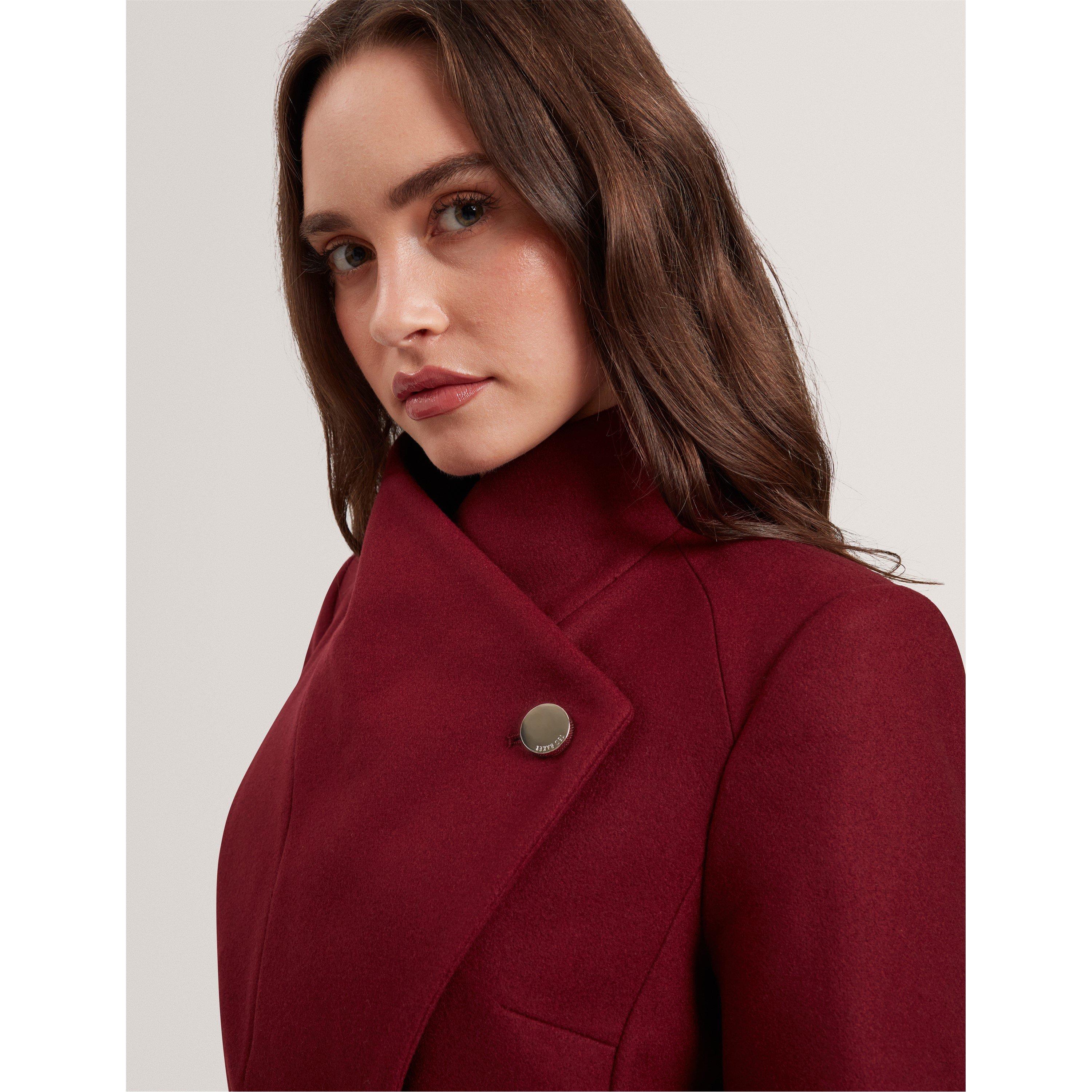 Wool Short Belted Overcoat