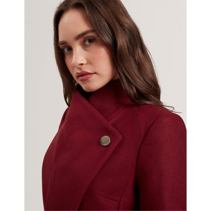 Wool Short Belted Overcoat