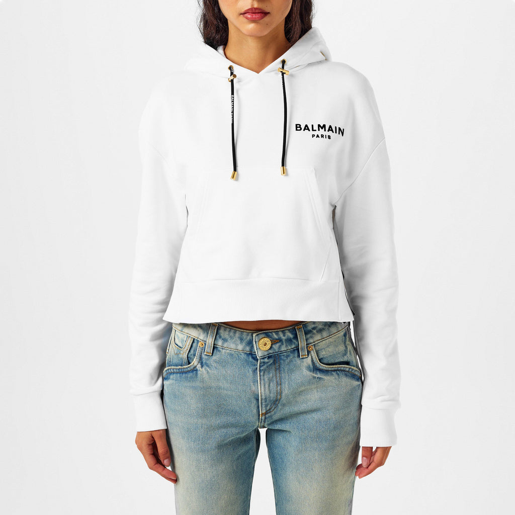 Women's Logo Cotton Drawstring Hoodie
