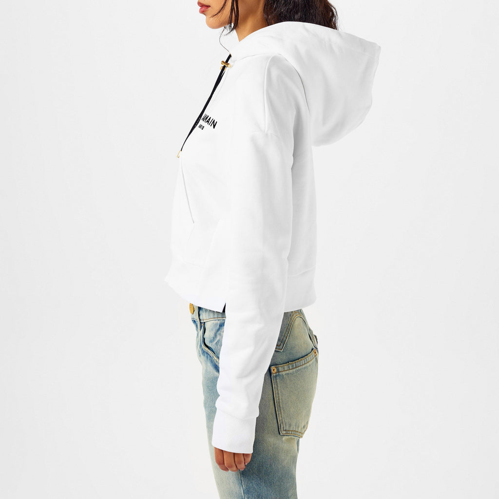 Women's Logo Cotton Drawstring Hoodie