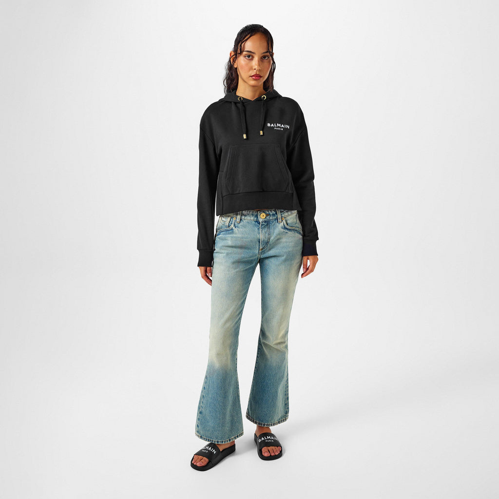 Women's Logo Cotton Drawstring Hoodie