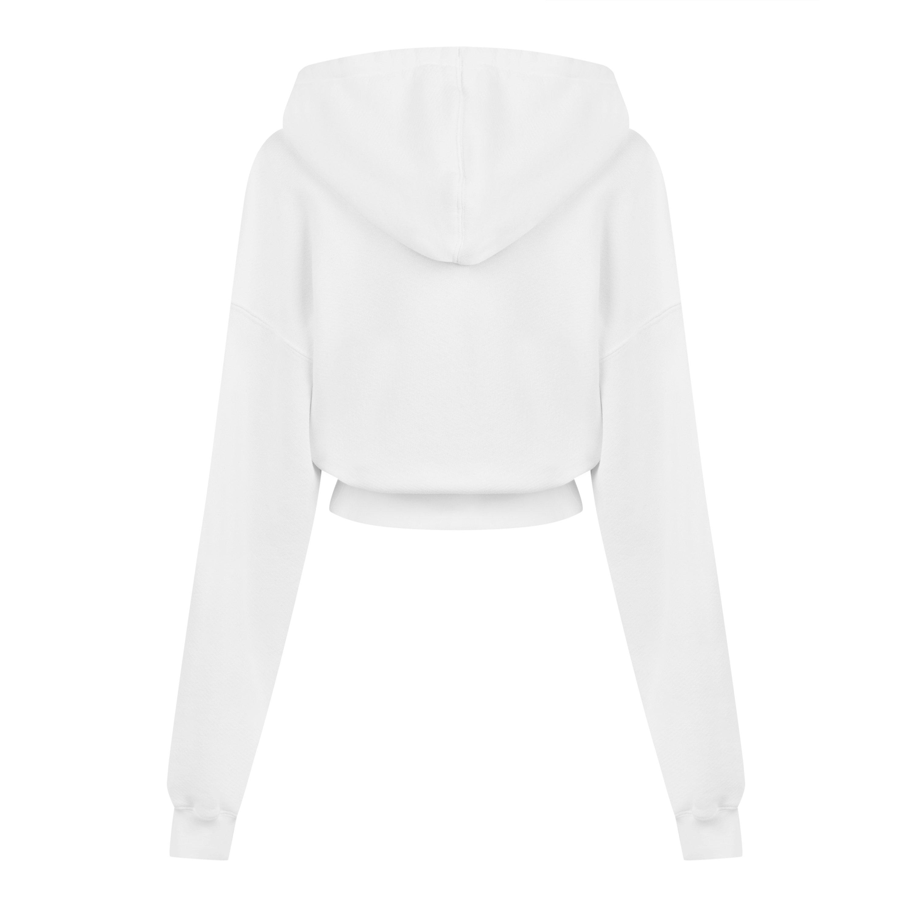 Embr Script Type Crop Hoodie