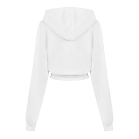 Embr Script Type Crop Hoodie