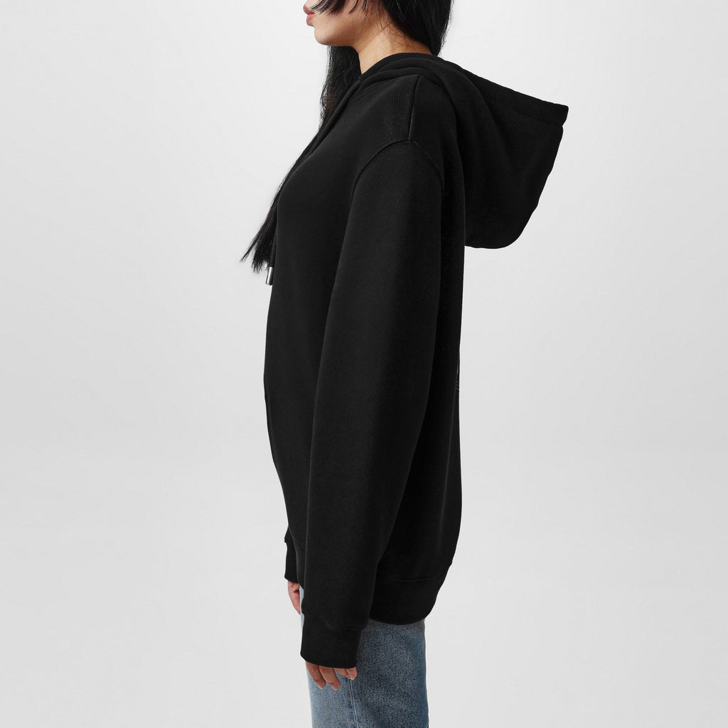 Pinkflower Embroidered Arrow Hoodie