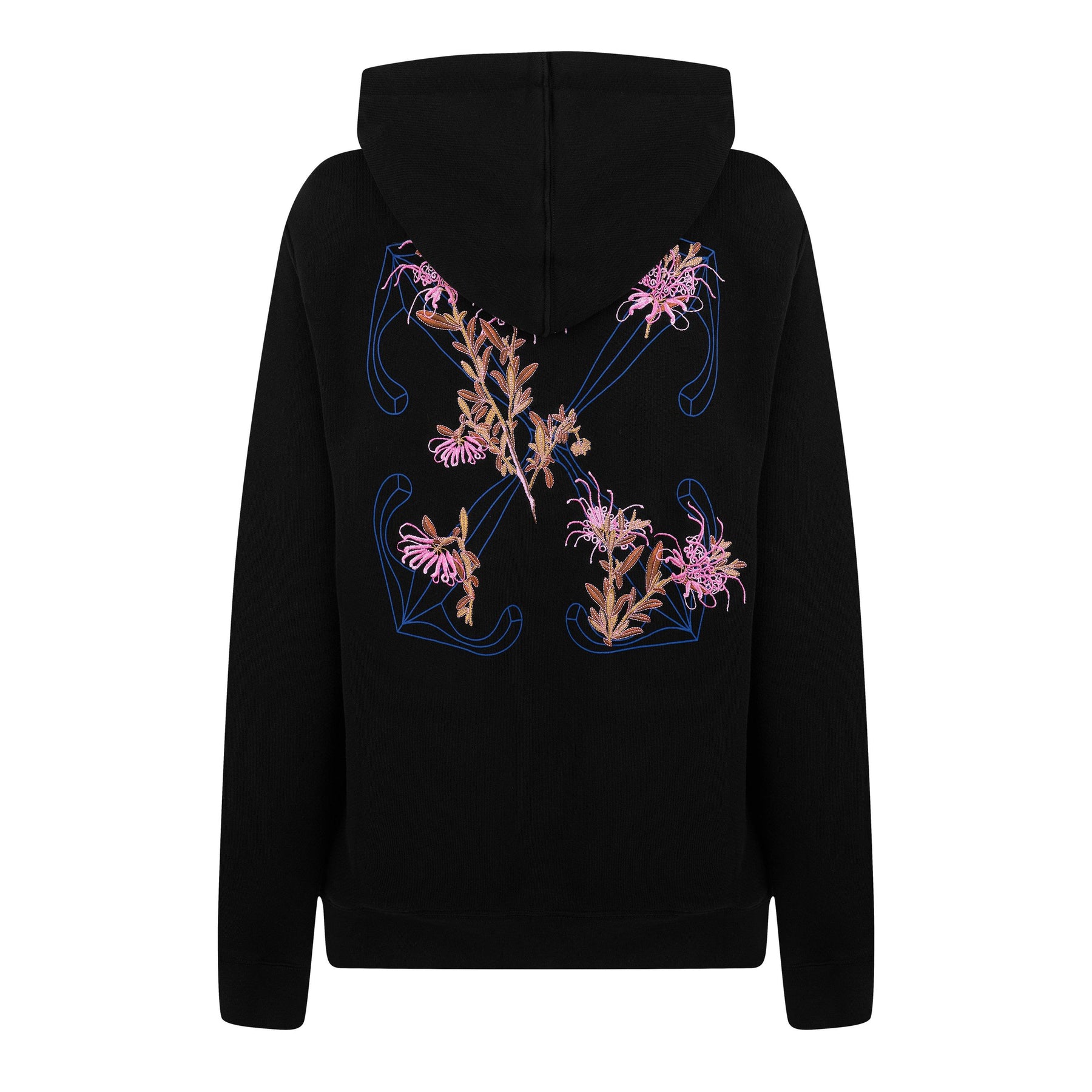 Pinkflower Embroidered Arrow Hoodie