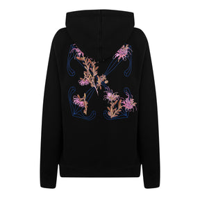 Pinkflower Embroidered Arrow Hoodie