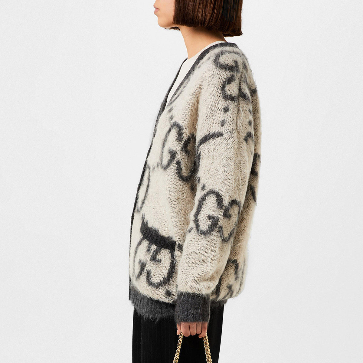 Mohair Reversible Cardigan