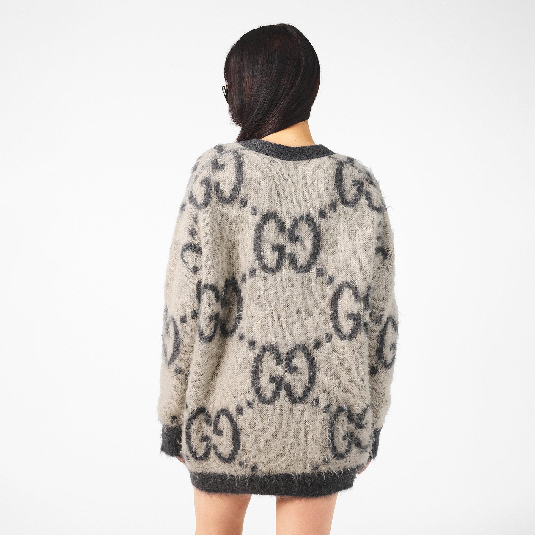 Mohair Reversible Cardigan