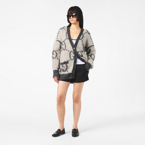 Mohair Reversible Cardigan