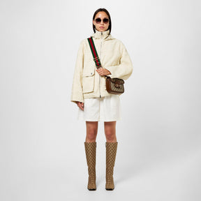 Women's Jumbo GG Canvas Cotton Puffer Jacket