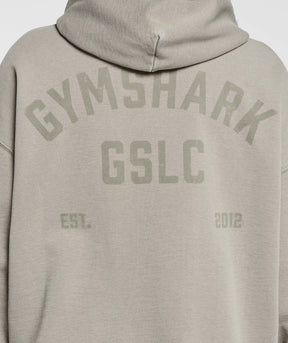 Gymshark GSLC Graphic Oversized Hoodie - Linen Brown
