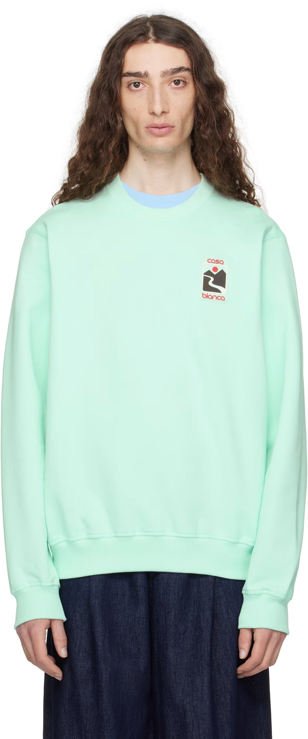 Green Sunset Valley Sweatshirt