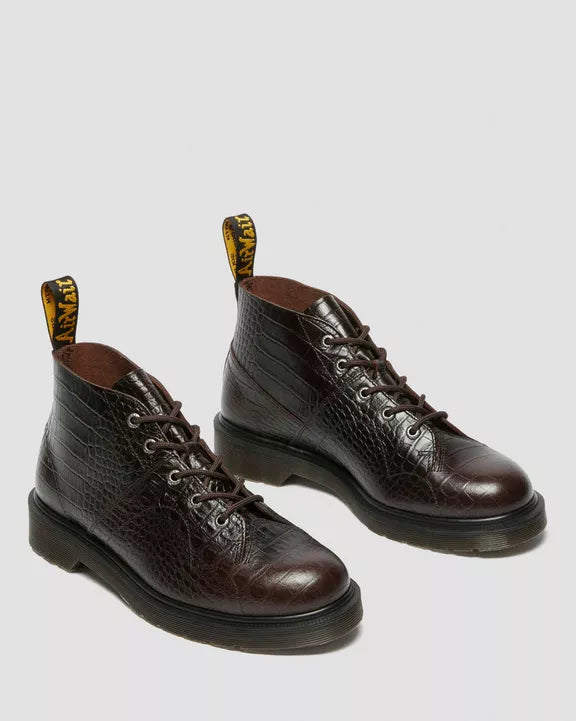 Church Crocodile Analine Leather Ankle Boots