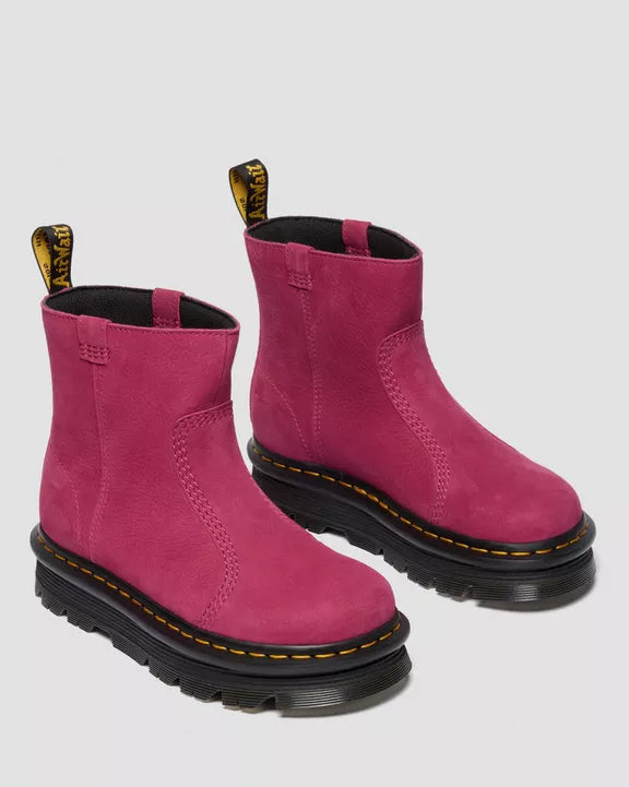 ZEBZAG RIGGER SLIP ON NUBUCK BOOTS