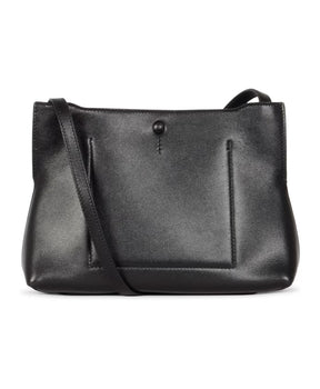 Black Flat Pochette Bag